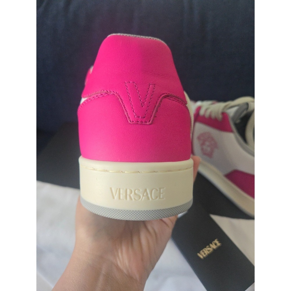 Womens Versace Sneakers pink and white NWT - Picture 10 of 14